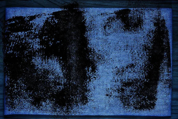 Grunge Ultra azul tecido de linho superfície para uso de mock-up ou designer, amostra de capa de livro, amostra — Fotografia de Stock