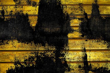 Web sitesi veya mobil cihazlar, tasarım öğesi için tahta doku Ultra sarı ahşap Bank