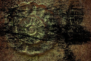 Süslü taş doku, daire rock şekil, web sitesi veya mobil cihazlar için arka plan