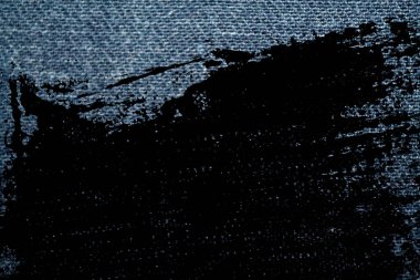 Kirli mavi kot makro doku ile dikiş kot arka planı için