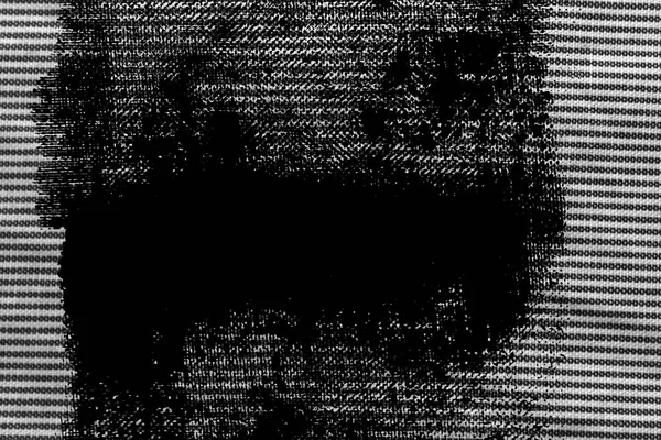 Grunge zwart-wit close-up van gestripte stof textuur. — Stockfoto