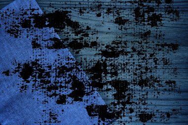 Grunge kirli Ultra mavi keten kumaş yüzeyi, kitap kapağı örnek, renk örneği mock-up veya Tasarımcısı'nı kullanmak için