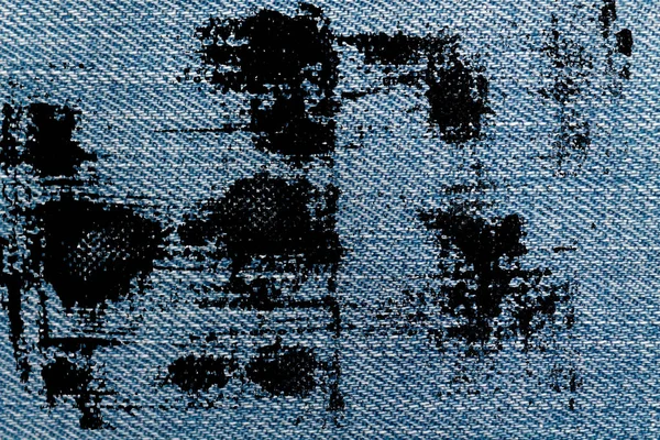 Mavi Jeans makro doku denim arka plan için kirli.