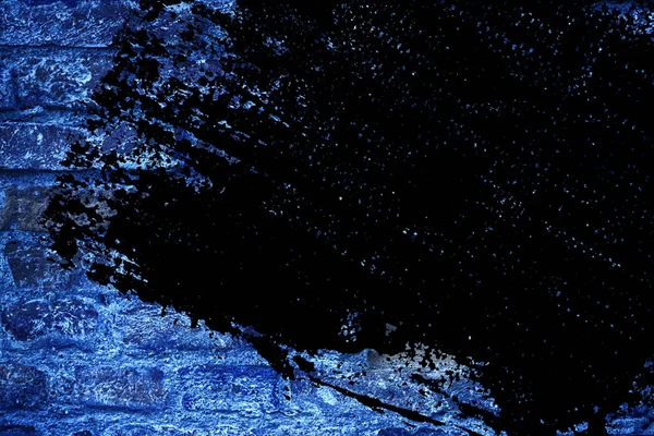 Grunge Ultra μπλε τούβλο τοίχο υφή, τσιμέντο υπόβαθρο για την ιστοσελίδα ή τις κινητές συσκευές — Φωτογραφία Αρχείου