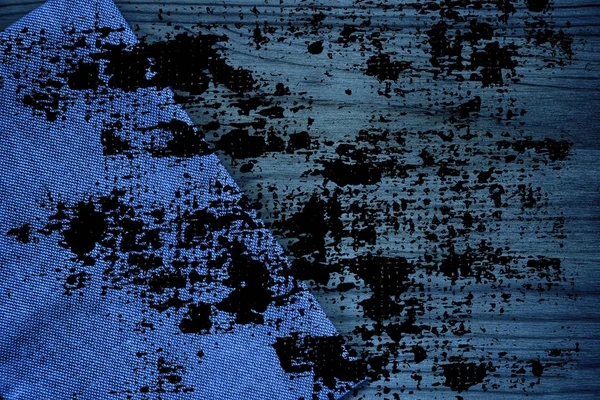 Grunge kirli Ultra mavi keten kumaş yüzeyi, kitap kapağı örnek, renk örneği mock-up veya Tasarımcısı'nı kullanmak için