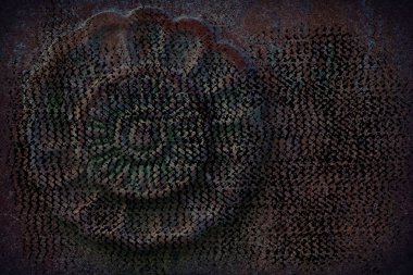 Süslü taş doku, daire rock şekil, web sitesi veya mobil cihazlar için arka plan