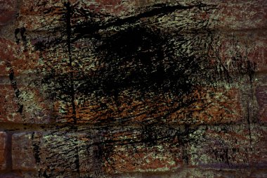 Doku, çimento arka plan web siteniz veya mobil cihazlar için Grunge tuğla duvar