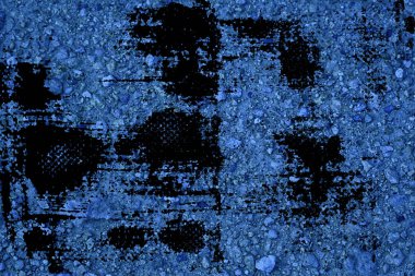 Grunge kirli Ultra mavi zemin dokusu, kum yüzeyi, taş zemin.