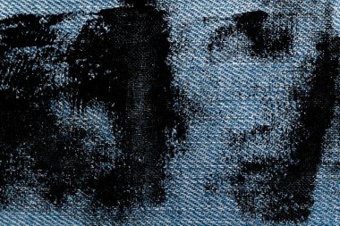 Mavi Jeans makro doku denim arka plan için kirli.