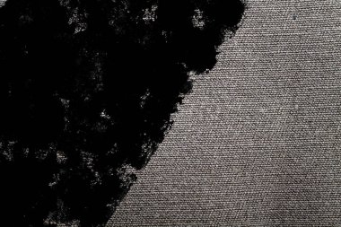 Boş grungy denim detaylı closeup benekli. Vintage gri kot, arka plan için iyi