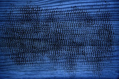 Tahta yüzey tasarım öğeleri için kesme kirli Ultra mavi ahşap doku,