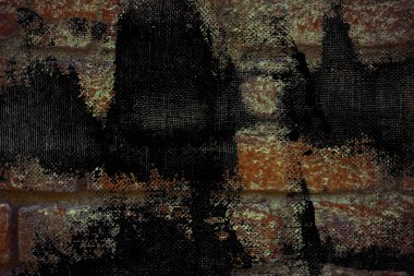 Doku, çimento arka plan web siteniz veya mobil cihazlar için Grunge tuğla duvar