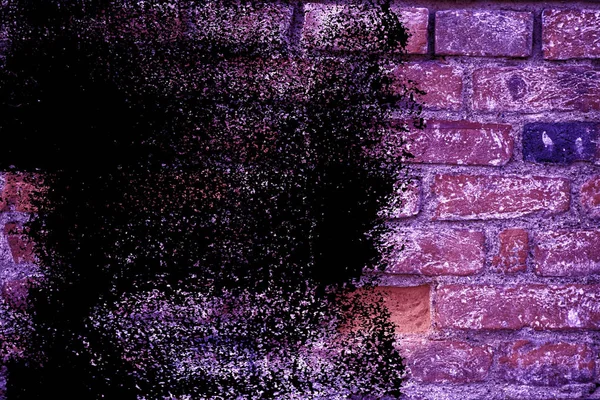 Grunge dirty Ultra purple Brick wall texture, cement background for web site or mobile devices