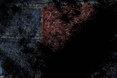 Boş etiket denim doku geleneksel iş arka planı için