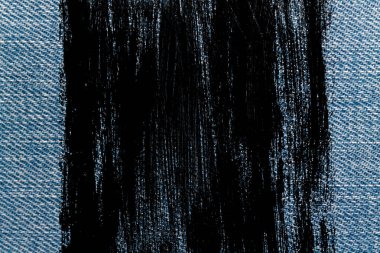 Mavi Jeans makro doku denim arka plan için kirli.