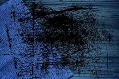 Grunge kirli Ultra mavi keten kumaş yüzeyi, kitap kapağı örnek, renk örneği mock-up veya Tasarımcısı'nı kullanmak için