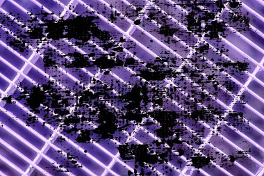 Grunge Ultra mor çelik yere kafes. Paslanmaz çelik doku, web sitesi veya mobil cihazlar için arka plan