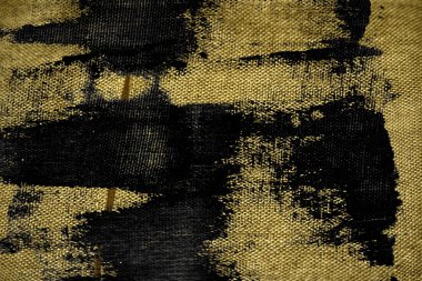 Grunge kirli Ultra sarı keten kumaş yüzeyi, kitap kapağı örnek, renk örneği mock-up veya Tasarımcısı'nı kullanmak için