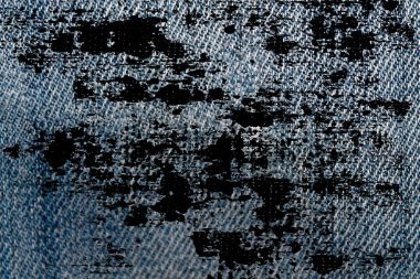 Grunge kirli kot mavi kot arka plan için makro doku