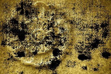 Kirli Ultra sarı süslü taş doku, daire rock şekil, web sitesi veya mobil cihazlar için arka plan