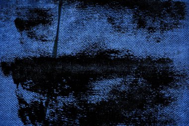 Grunge Ultra mavi keten kumaş yüzeyi, kitap kapağı örnek, renk örneği mock-up veya Tasarımcısı'nı kullanmak için kirli