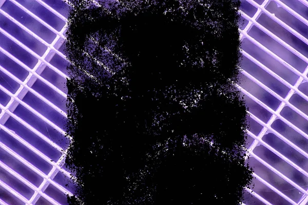 Grunge Ultra fioletowe stali ziemię kraty. Stali nierdzewnej tekstury, tła dla witryny sieci web lub urządzeń mobilnych — Zdjęcie stockowe