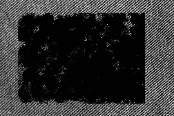 Smutsiga Grunge Detaljerad Närbild Tom Grungy Denim Vintage Mörk Grå — Stockfoto