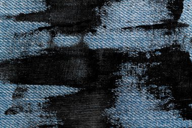 Mavi Jeans makro doku denim arka plan için kirli.