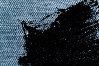 Mavi Jeans makro doku denim arka plan için kirli.