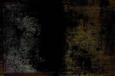 Grunge kirli Ultra turuncu kartpostal örnek, keten kumaş yüzeyinde mock-up için ücretsiz boşaltmak ile ahşap masa