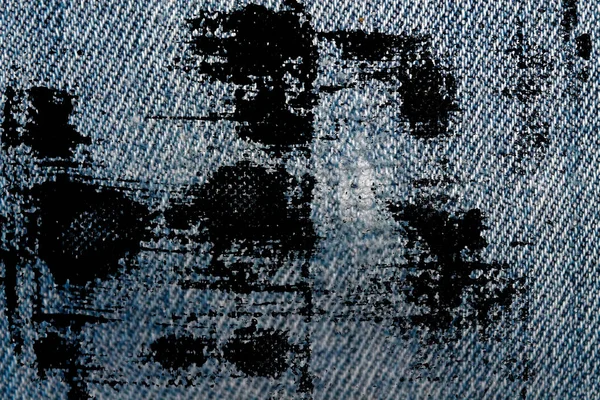 Grunge kirli kot mavi kot arka plan için makro doku