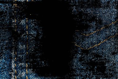Grunge kirli Closeup eskimiş kot Denim doku, makro arka plan web siteniz veya mobil cihazlar için cep