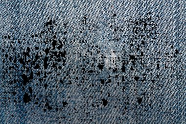 Grunge kirli kot mavi kot arka plan için makro doku