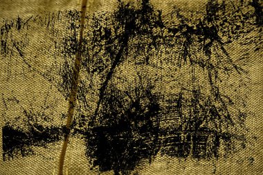 Grunge kirli Ultra sarı keten kumaş yüzeyi, kitap kapağı örnek, renk örneği mock-up veya Tasarımcısı'nı kullanmak için