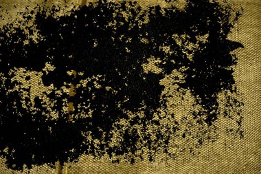 Grunge kirli Ultra sarı keten kumaş yüzeyi, kitap kapağı örnek, renk örneği mock-up veya Tasarımcısı'nı kullanmak için