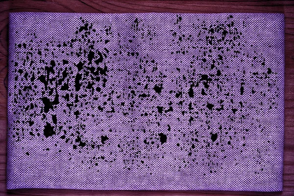 Ultra paarse linnen stof oppervlak voor mock-up of ontwerper gebruik, boek cover monster, staal — Stockfoto