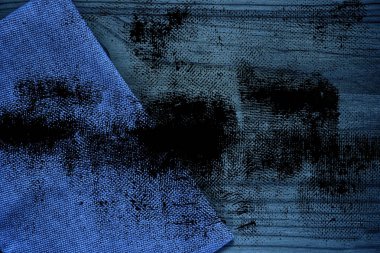 Grunge kirli Ultra mavi keten kumaş yüzeyi, kitap kapağı örnek, renk örneği mock-up veya Tasarımcısı'nı kullanmak için