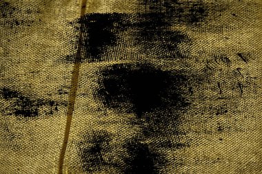 Grunge kirli Ultra sarı keten kumaş yüzeyi, kitap kapağı örnek, renk örneği mock-up veya Tasarımcısı'nı kullanmak için