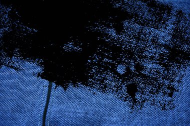 Grunge Ultra mavi keten kumaş yüzeyi, kitap kapağı örnek, renk örneği mock-up veya Tasarımcısı'nı kullanmak için kirli