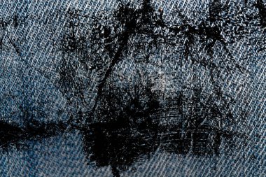 Grunge kirli kot mavi kot arka plan için makro doku