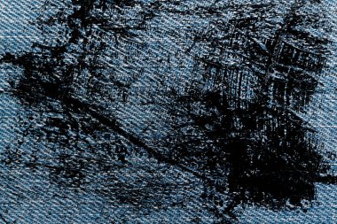 Mavi Jeans makro doku denim arka plan için kirli.