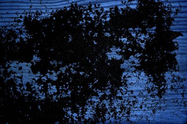 Tahta yüzey tasarım öğeleri için kesme kirli Ultra mavi ahşap doku,
