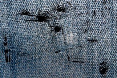 Grunge kirli kot mavi kot arka plan için makro doku