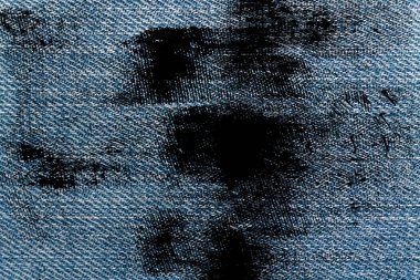 Grunge kirli kot mavi kot arka plan için makro doku