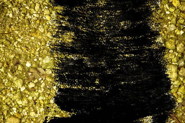 Grunge Ultra amarillo superficie de guijarros, textura de piedra o fondo de roca, fondo de tierra — Foto de Stock