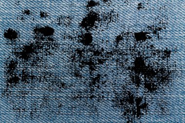 Mavi Jeans makro doku denim arka plan için kirli.