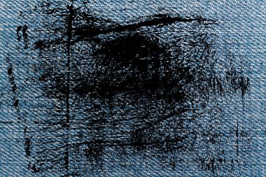 Mavi Jeans makro doku denim arka plan için kirli.