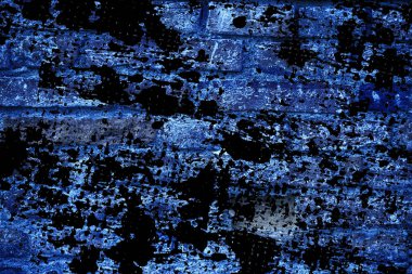 Doku, çimento arka plan web siteniz veya mobil cihazlar için grunge Ultra mavi tuğla duvar