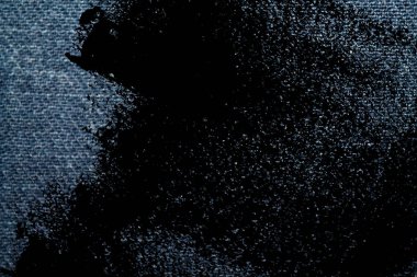 Kirli mavi kot makro doku ile dikiş kot arka planı için