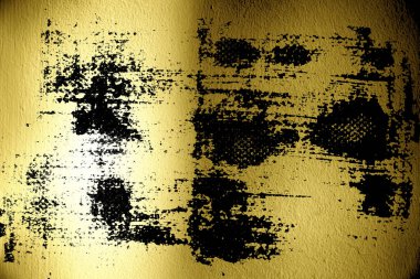 Lekeli Ultra sarı Sıva yüzeyi kirli veya arka plan duvar gölge - iç sıva